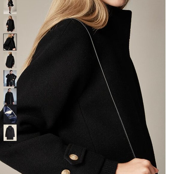 J. Crew Toscana coat in Italian stadium-cloth wool blend Womens 8 - Picture 16 of 16